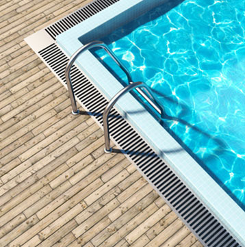 Bassin et terrasse de piscine